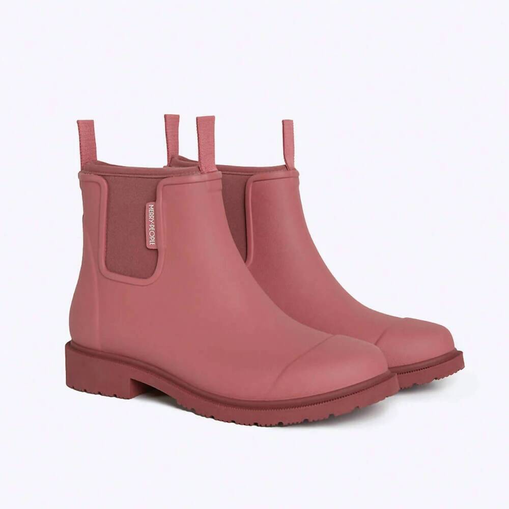 NEW MERRY PEOPLE women's bobbi ankle rain boot in clay